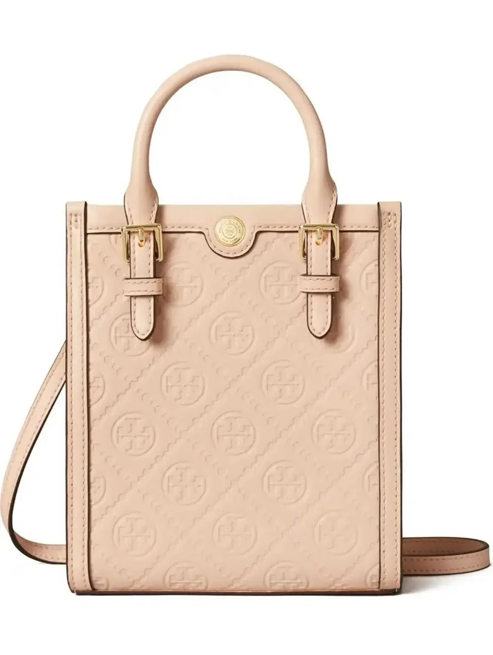 Tory Burch T Monogram Leather Mini Tote Bag BLUSH PINK